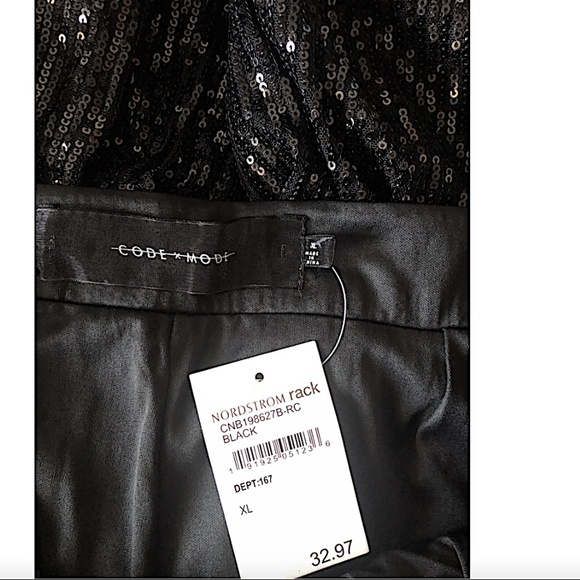 Code x Mode Sequin Pants Wide Leg in black - Picture 5 of 10